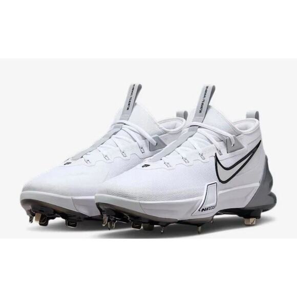 Nike Force Zoom Trout 9 Elite Metal Baseball Cleat FB2906-102 White Men Size 13 - Picture 1 of 6